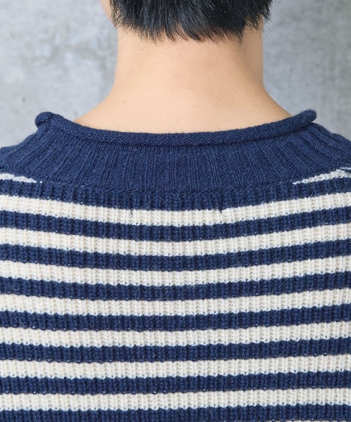 PAR ICI(パーリッシィ)の「ウールナイロン ガンジープルオーバー(ニット/セーター・レディース・その他/グレー/アイボリー/サックスブルー/レッド・FREE)」の8枚目の写真