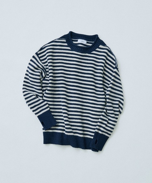 PAR ICI(パーリッシィ)の「ウールナイロン ガンジープルオーバー(ニット/セーター・レディース・その他/グレー/アイボリー/サックスブルー/レッド・FREE)」の15枚目の写真