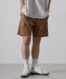 ピグメント加工カーゴハーフパンツ