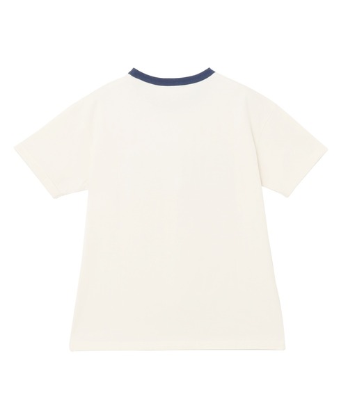 andme(アンドミー)の「アソートロゴプリント半袖リンガーTシャツ(Tシャツ/カットソー・レディース・ネイビー系/チャコールグレー/グリーン系/ネイビー・M)」の8枚目の写真