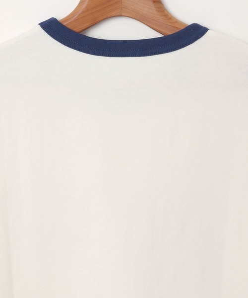 andme(アンドミー)の「アソートロゴプリント半袖リンガーTシャツ(Tシャツ/カットソー・レディース・ネイビー系/チャコールグレー/グリーン系/ネイビー・M)」の11枚目の写真