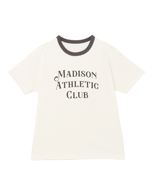 andme(アンドミー)の「アソートロゴプリント半袖リンガーTシャツ(Tシャツ/カットソー・レディース・ネイビー系/チャコールグレー/グリーン系/ネイビー・M)」の9枚目の写真