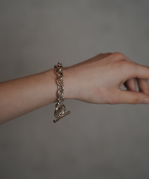 ISOLATION（アイソレーション）の「【ISOLATION / アイソレーション】Silver925 Oval Chain Bracelet / シルバー925 オーバルチェーンブレスレット（ブレスレット・メンズ・シルバー・20.5cm/18cm）」の5枚目の写真