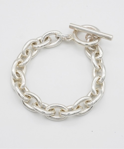 ISOLATION（アイソレーション）の「【ISOLATION / アイソレーション】Silver925 Oval Chain Bracelet / シルバー925 オーバルチェーンブレスレット（ブレスレット・メンズ・シルバー・20.5cm/18cm）」の8枚目の写真