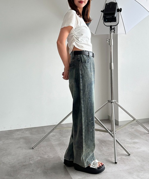 apres jour mignon(アプレジュールミニョン)の「サイドシャーリングT【ZOZOTOWN限定アイテム】(Tシャツ/カットソー・レディース・ピンク/レッド/オフホワイト/ナチュラル/ブラック・X-LARGE/フリー)」の15枚目の写真