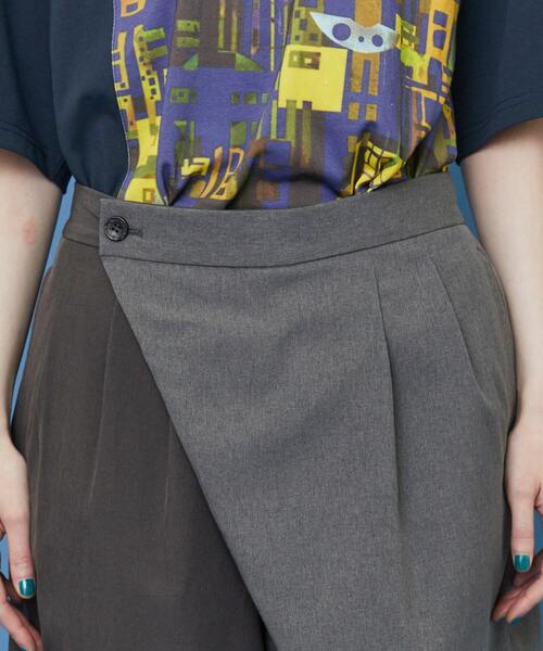 FRAPBOIS(フラボア)の「ツークール パンツ(その他パンツ・レディース・グレー/ブラック・2/1)」の5枚目の写真