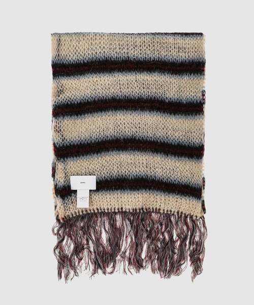 SUGARHILL（シュガーヒル）の「MOHAIR STRIPE MUFFLER（マフラー
