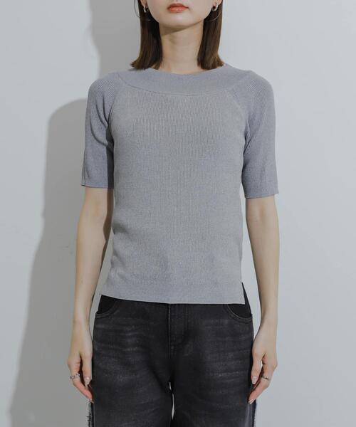 SENSE OF PLACE by URBAN RESEARCH(センスオブプレイスバイアーバンリサーチ)の「2WAYオフショルニットプルオーバー(ニット/セーター・レディース・イエロー/ブラック/グレー/オフホワイト/レッド/ブラウン・ONE)」の22枚目の写真