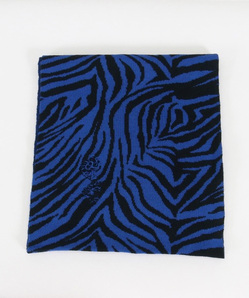 【セール】mko12124- Zebra jacquard snood ニットスヌード（ネックウォーマー/スヌード）｜GLIMCLAP（グリムクラップ）