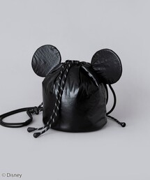 coen（コーエン）の「coen／Disney（ディズニー）シルエット巾着バッグ（ショルダーバッグ）」