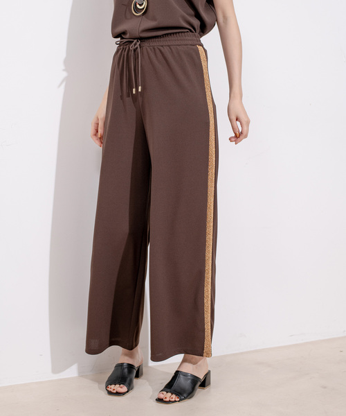 Jayro(ジャイロ)の「カットジョーゼットパンツ(その他パンツ・レディース・ブラック/チャコールグレー/ライトグレー/ダークブラウン/ホワイト系その他・M)」の1枚目の写真