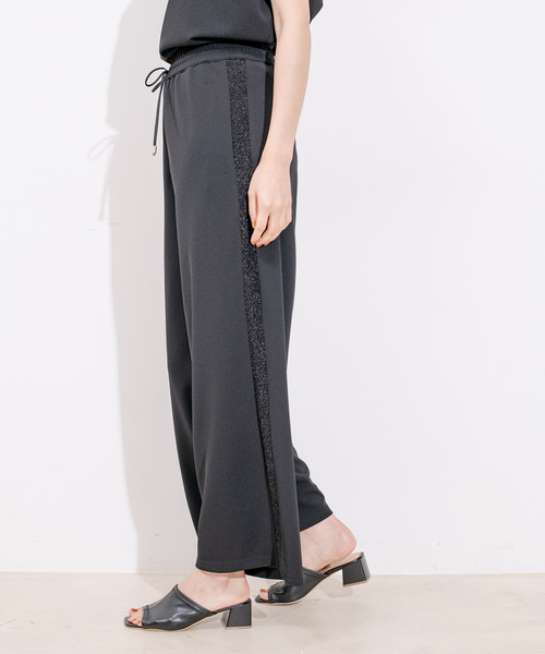 Jayro(ジャイロ)の「カットジョーゼットパンツ(その他パンツ・レディース・ブラック/チャコールグレー/ライトグレー/ダークブラウン/ホワイト系その他・M)」の3枚目の写真
