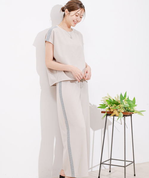 Jayro(ジャイロ)の「カットジョーゼットパンツ(その他パンツ・レディース・ブラック/チャコールグレー/ライトグレー/ダークブラウン/ホワイト系その他・M)」の19枚目の写真