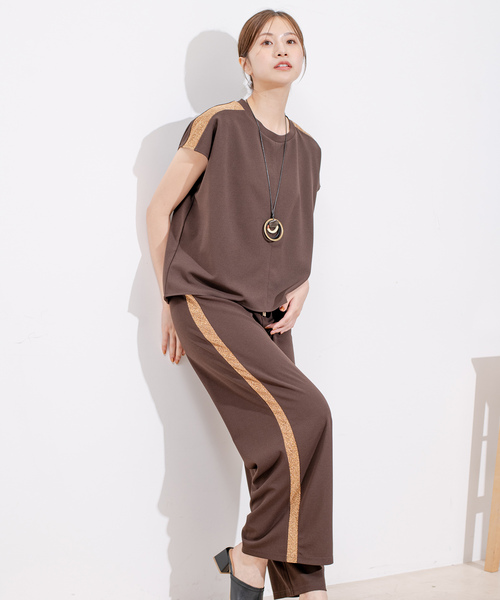 Jayro(ジャイロ)の「カットジョーゼットパンツ(その他パンツ・レディース・ブラック/チャコールグレー/ライトグレー/ダークブラウン/ホワイト系その他・M)」の12枚目の写真