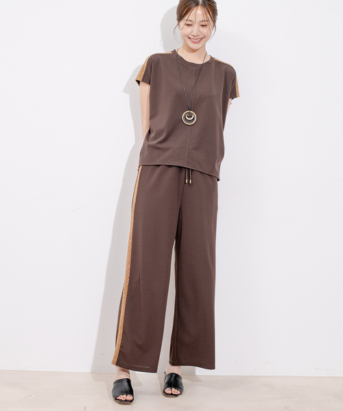 Jayro(ジャイロ)の「カットジョーゼットパンツ(その他パンツ・レディース・ブラック/チャコールグレー/ライトグレー/ダークブラウン/ホワイト系その他・M)」の10枚目の写真