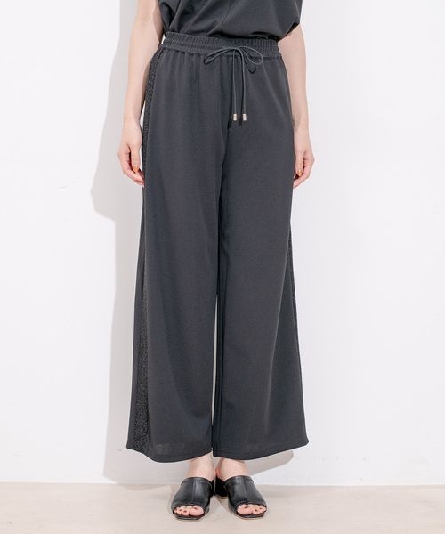 Jayro(ジャイロ)の「カットジョーゼットパンツ(その他パンツ・レディース・ブラック/チャコールグレー/ライトグレー/ダークブラウン/ホワイト系その他・M)」の8枚目の写真