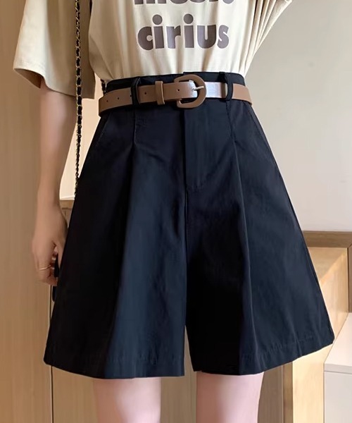 Dream garden(ドリームガーデン)の「ベルト付きショートパンツ 2点セット(その他パンツ・レディース・ブラック/ベージュ/カーキ・M/S/XL/L)」の10枚目の写真
