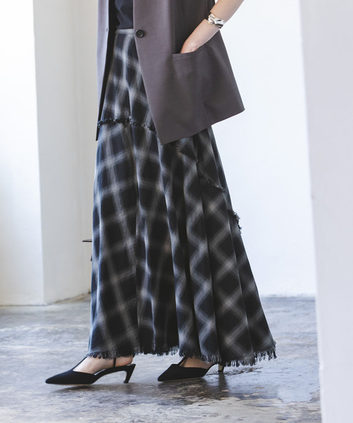 PROVOKE/プロヴォーク チェックマキシスカート（スカート）｜PROVOKE  