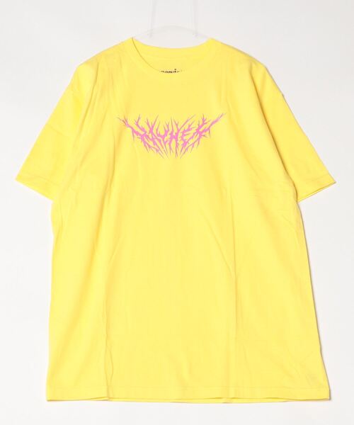 INNOCENT(イノセント)の「『MAYHEM』graphic color T(Tシャツ/カットソー・レディース・イエロー/パープル・LARGE/MEDIUM)」の2枚目の写真