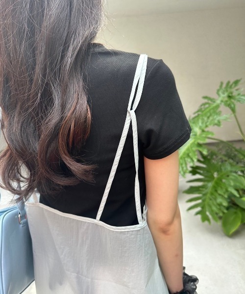 nemne store(ネンネストア)の「《低身長サイズあり》シアーレイヤードワンピ(ワンピース・レディース・アイボリー/ブルー・MEDIUM/SMALL)」の13枚目の写真