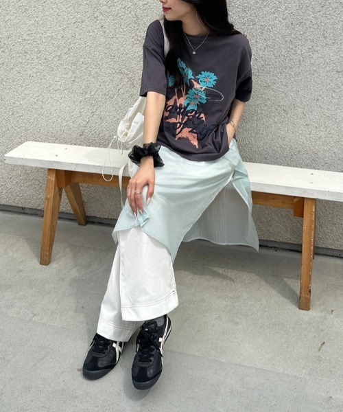 nemne store(ネンネストア)の「《低身長サイズあり》シアーレイヤードワンピ(ワンピース・レディース・アイボリー/ブルー・MEDIUM/SMALL)」の19枚目の写真