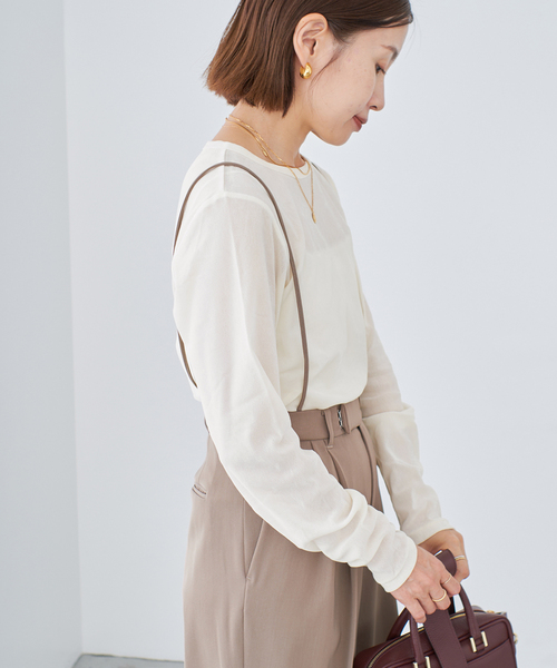 IENA（イエナ）の「フロッキーチュール ロングスリーブプル