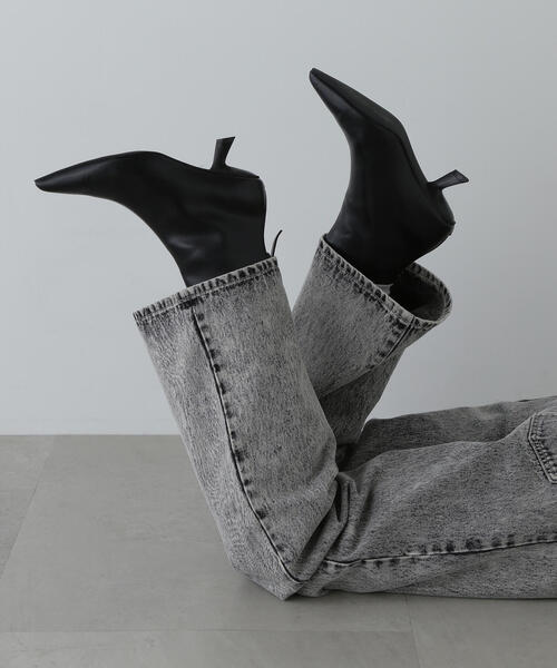 N.（N. Natural Beauty Basic）（エヌエヌナチュラルビューティーベーシック）の「◆ポインテッドショートブーツ（ブーツ・レディース・ブラック/シルバー・22.5/23.5/24.5）」の7枚目の写真