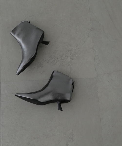 N.（N. Natural Beauty Basic）（エヌエヌナチュラルビューティーベーシック）の「◆ポインテッドショートブーツ（ブーツ・レディース・ブラック/シルバー・22.5/23.5/24.5）」の17枚目の写真