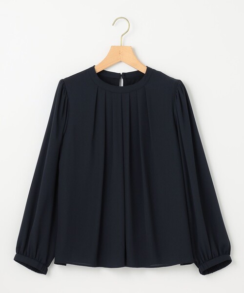 組曲（クミキョク）の「ジョーゼットシフォン タックブラウス（シャツ/ブラウス・レディース・ネイビー系/アイボリー系/ローズ系・3/2）」の18枚目の写真