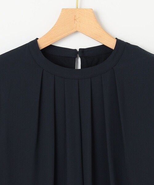 組曲（クミキョク）の「ジョーゼットシフォン タックブラウス（シャツ/ブラウス・レディース・ネイビー系/アイボリー系/ローズ系・3/2）」の19枚目の写真