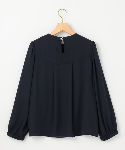 組曲（クミキョク）の「ジョーゼットシフォン タックブラウス（シャツ/ブラウス・レディース・ネイビー系/アイボリー系/ローズ系・3/2）」の22枚目の写真