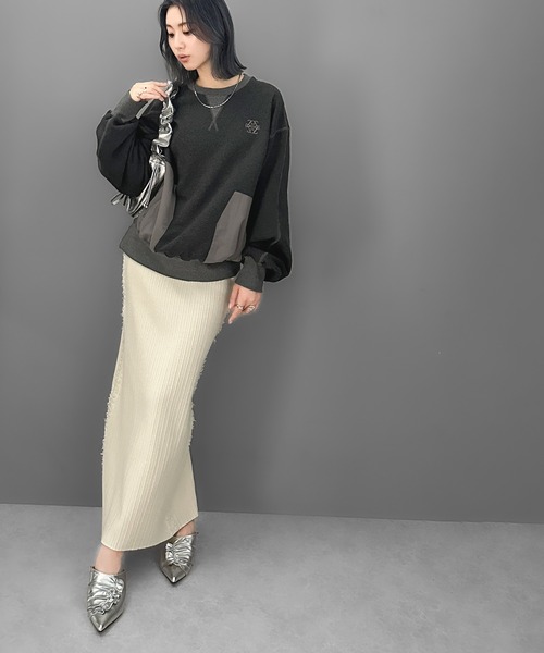 Java（ジャバ）の「《JaVa ジャバコラボ》大人カジュアルの進化版。胸刺繍裏起毛異素材コンビBigポケットステッチ使いスウェット（スウェット・メンズ・チャコールグレー/ブラック/オートミール・MEDIUM/LARGE/X-LARGE/SMALL）」の11枚目の写真
