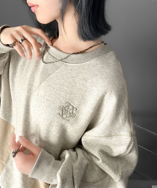 Java（ジャバ）の「《JaVa ジャバコラボ》大人カジュアルの進化版。胸刺繍裏起毛異素材コンビBigポケットステッチ使いスウェット（スウェット・メンズ・チャコールグレー/ブラック/オートミール・MEDIUM/LARGE/X-LARGE/SMALL）」の21枚目の写真