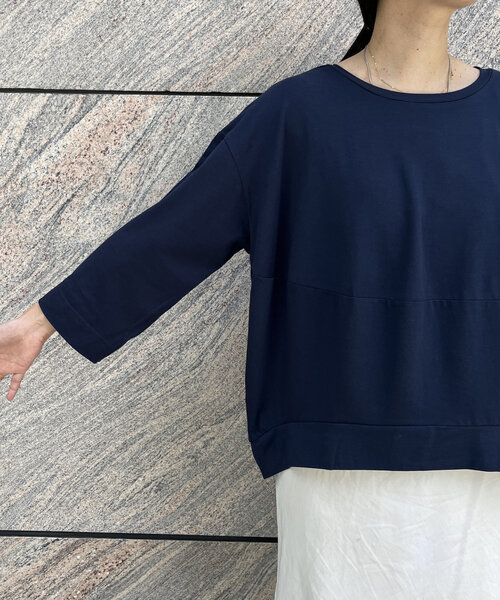 DouDou（ドゥドゥ）の「【WEB限定】バルーンハーフスリーブプル