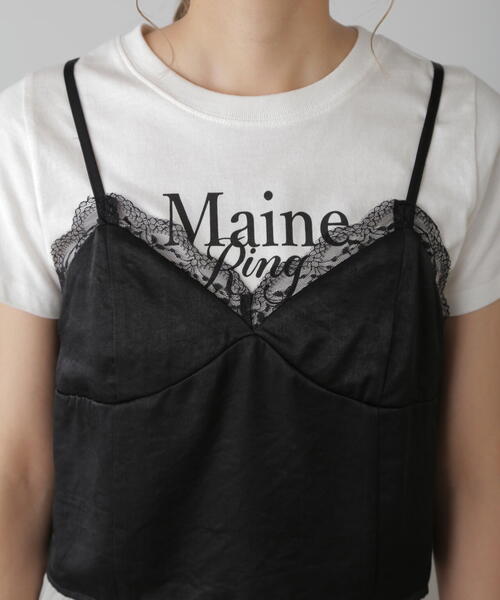 FREE'S MART（フリーズマート）の「◆サテンレースキャミソール（キャミソール・レディース・グレー/ブラック・FREE）」の15枚目の写真