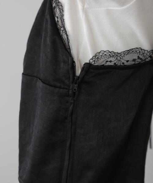 FREE'S MART（フリーズマート）の「◆サテンレースキャミソール（キャミソール・レディース・グレー/ブラック・FREE）」の18枚目の写真