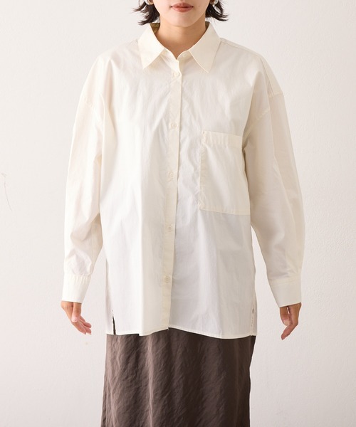 WILLOW(ウィロー)の「【WILLOW】ワンポイント刺繍オーバースリープシャツ(シャツ/ブラウス・レディース・ホワイト・ONE SIZE)」の17枚目の写真