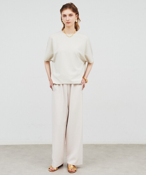cloenc(クロエンス)の「◆【手洗い可】ドレープワイドパンツ(その他パンツ・レディース・ブラック/ナチュラル・01/02/03)」の4枚目の写真