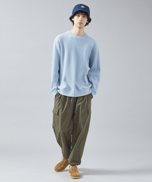 JEMORGAN(ジェーイーモーガン)の「【JEMORGAN/ジェーイーモーガン】ビッグワッフル クルーネック カットソー(Tシャツ/カットソー・メンズ・グレー/ブラック/サックスブルー/スモークピンク/ホワイト/ネイビー/ホワイト系その他/グリーン・M/L/XL)」の20枚目の写真