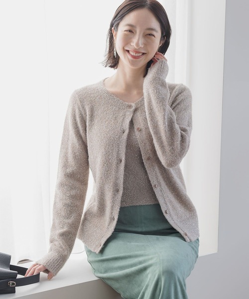 Andemiu（アンデミュウ）の「ラメアンサンブル146894（アンサンブル・レディース・ブラック/ベージュ/シルバーグレー・FREE）」の4枚目の写真