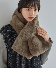 【最終お値下げ】レッキスファーティペット ティペット」に該当するレディースのマフラー（フェイクファー