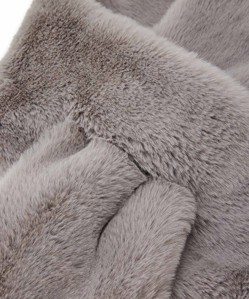 VIS（ビス）の「ボリュームファーティペット（マフラー・レディース・ベージュ系その他/ライトグレー/キナリ・FREE）」の9枚目の写真