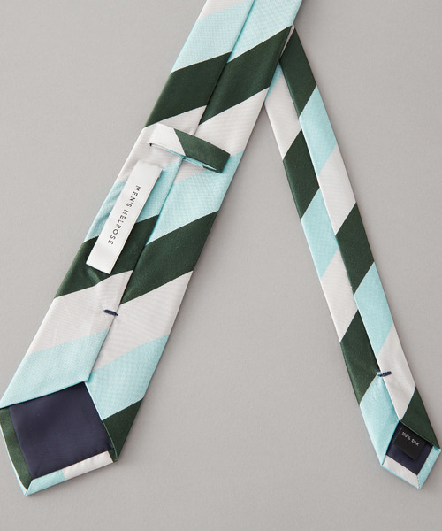 MEN'S MELROSE（メンズメルローズ）の「カラーストライプネクタイ（ネクタイ・メンズ・レッド系その他2/カーキ/レッド系その他/グリーン/ブラウン・9）」の9枚目の写真