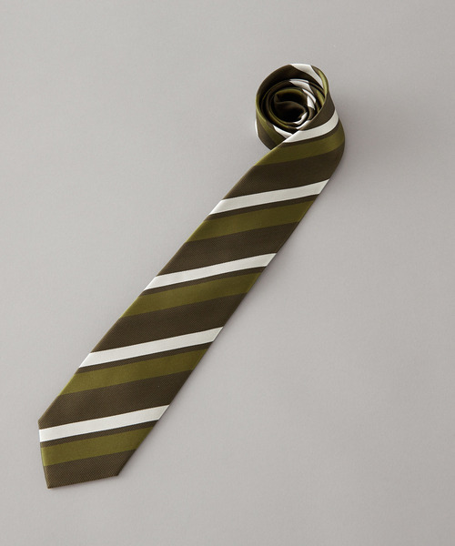 MEN'S MELROSE（メンズメルローズ）の「カラーストライプネクタイ（ネクタイ・メンズ・レッド系その他2/カーキ/レッド系その他/グリーン/ブラウン・9）」の12枚目の写真