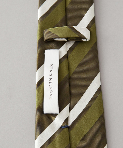 MEN'S MELROSE（メンズメルローズ）の「カラーストライプネクタイ（ネクタイ・メンズ・レッド系その他2/カーキ/レッド系その他/グリーン/ブラウン・9）」の15枚目の写真