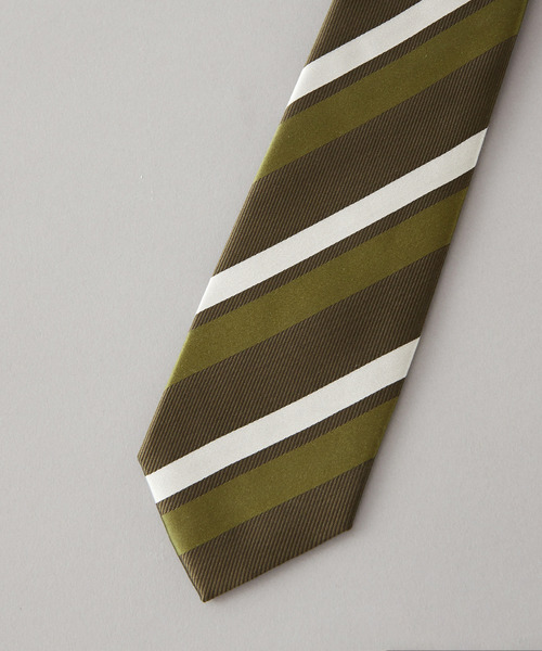 MEN'S MELROSE（メンズメルローズ）の「カラーストライプネクタイ（ネクタイ・メンズ・レッド系その他2/カーキ/レッド系その他/グリーン/ブラウン・9）」の16枚目の写真
