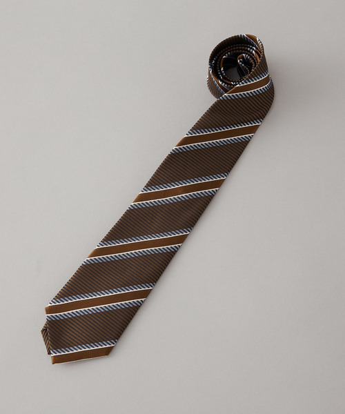 MEN'S MELROSE（メンズメルローズ）の「カラーストライプネクタイ（ネクタイ・メンズ・レッド系その他2/カーキ/レッド系その他/グリーン/ブラウン・9）」の17枚目の写真