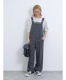 Samansa Mos2 blue | サロペット(その他パンツ)