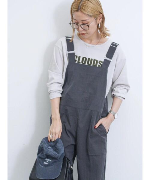 Samansa Mos2 blue（サマンサモスモスブルー）の「サロペット（その他パンツ・レディース・チャコールグレー/ブラック/カーキ・F）」の20枚目の写真