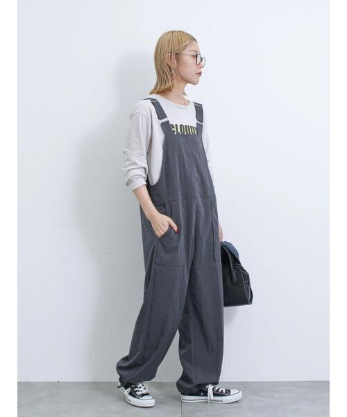 Samansa Mos2 blue（サマンサモスモスブルー）の「サロペット（その他パンツ・レディース・チャコールグレー/ブラック/カーキ・F）」の22枚目の写真